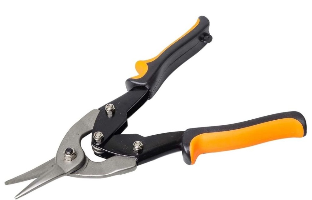 Ножницы по металлу 250 мм НМ-250L двухкомпонентная рукоятка Вихрь