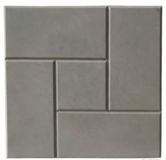 Плитка тротуарная Калифорния Серая 300х300х30мм (11шт/1м2)