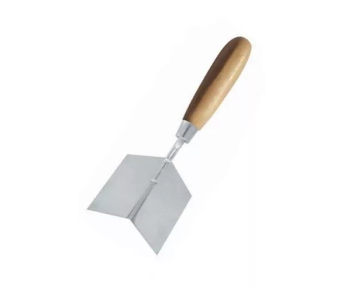 Кельма угловая 80 х 60 х 60мм нержавеющая внешняя (12/36) 35422 БИБЕР