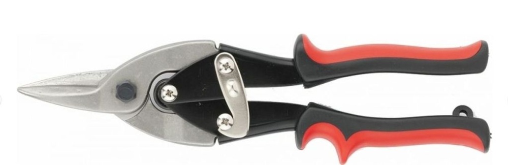 Ножницы по металлу 250 мм, пряморежущие, двухкомпонентные рукоятки