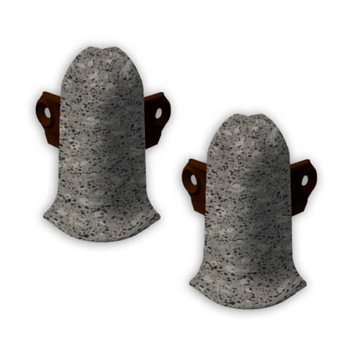 163 Угол наружный Лексида 55мм Гранит серый (20шт) 