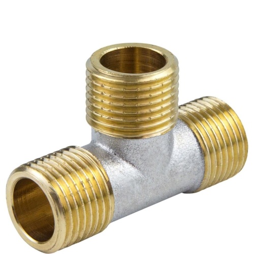 Тройник латунь