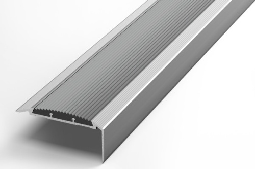 Порог угловой анод серебро 27*57,7*0,9 (ПУ 70.1350.01л)