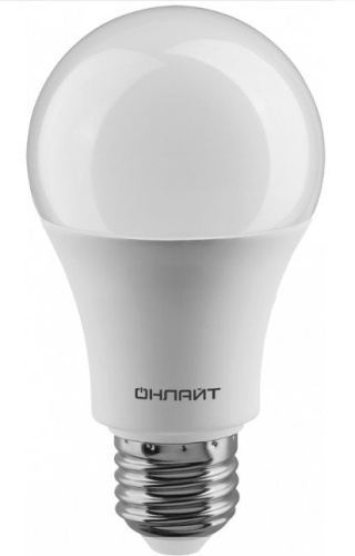 Лампа светодиодная 15 Вт Е27 4000К A60 грушевидная ОНЛАЙТ