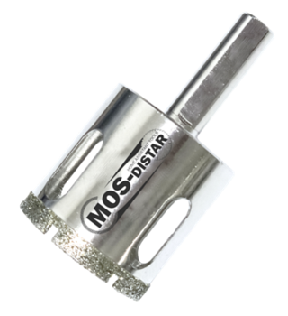 Сверло алмазное 22мм (кафель, стекло, гранит 1-3 кат.) //MOS-Distar