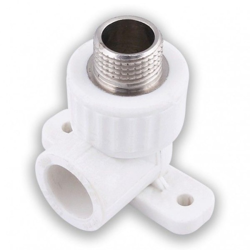 Угольник комб.нар.рез. ППРС D20-1/2 с крепл. ПЛАСТ