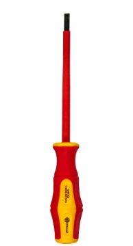 Отвертка диэлектрическая Ultra Grip SL 5,5 х 125мм , двухкомпнентная рукоятка КОБАЛЬТ