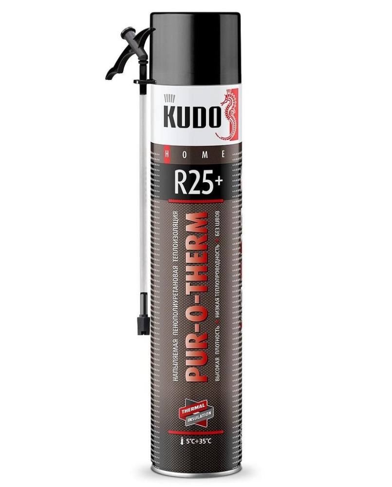Напыляемая теплоизоляция Kudo Kuppter10S5.0 бесшовная высокой плотности (1000мл)/ 12