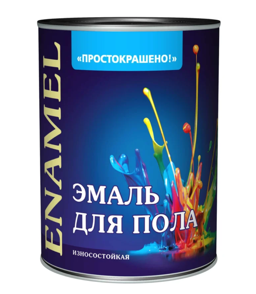Эмаль Простокрашено для пола Золотистая (0,8 кг)/14