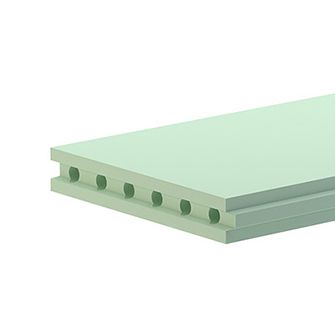 Плита гипсовая пазогребневая пустотелая влагостойкая ВОЛМА ПГП 80мм 667х500 (30)