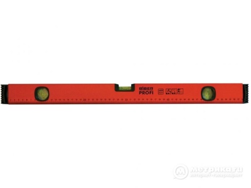 Уровень 600 мм Профи двутавровый ударопрочный 3 глазка (60) 40302 БИБЕР