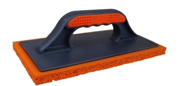 Терка 140 х 280 мм вискозная оранжевая губка 2К DECOR