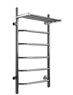 Полотенцесушитель МАРГРОИД  нерж. 32 М-обр.с полкой 500*400 с боковой подводкой №11