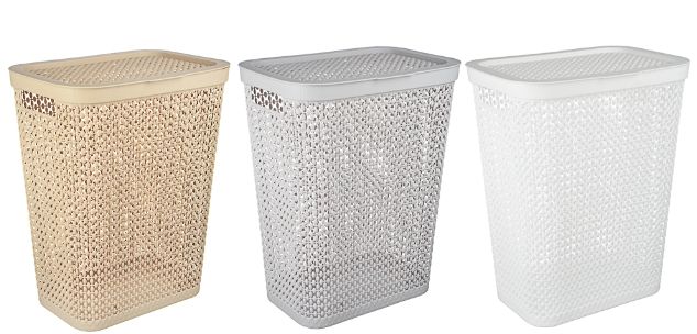 Корзина для белья Плетение полипропилен 35л 38х26х48см