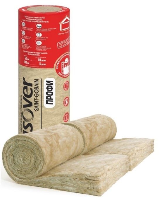 Утеплитель Vetonit (ISOVER) ПРОФИ ТВИН 100х2х610х4100 037 (уп.2шт 5м2 0,500м3) (42) рулон
