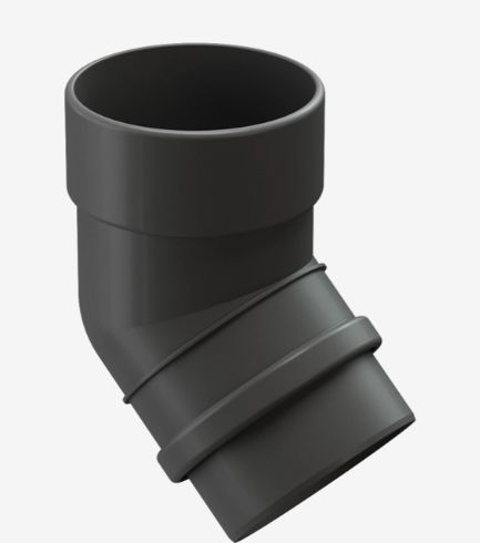 Колено Lux 45гр графит 