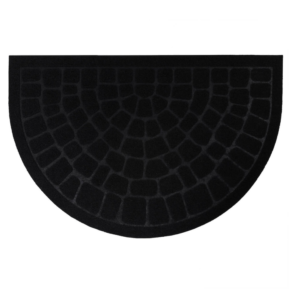 Коврик влаговпитывающий "Steen" 45х75 см полукруг черный 