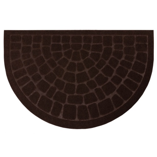Коврик влаговпитывающий "Steen" 45х75 см полукруг коричневый 