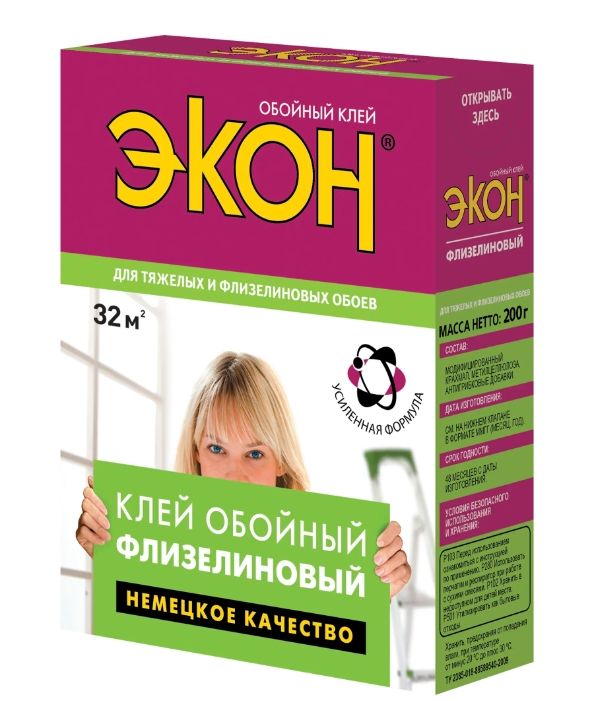 Клей обойный ЭКОН флизелиновый Хенкель (200 г) 2077903