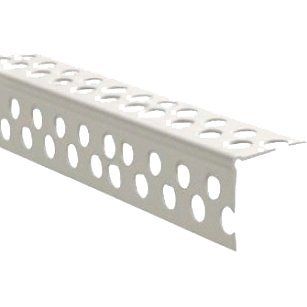 Угол под штукатурку перфорированный белый 23х23х2500