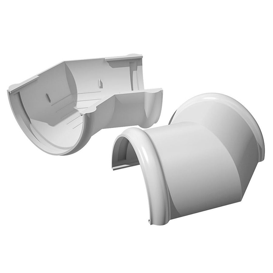 Угол желоба ТН 135гр белый (50) 