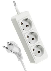 Удлинитель 3х3м с заземлением 10А IP20 ПВС 3 х 0,75 с выключателем Космос