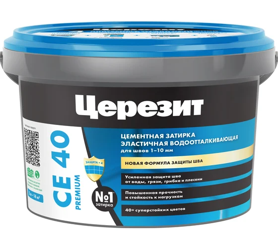 Затирка ЦЕРЕЗИТ CE 40 Aquastatic - Темный шоколад 60 (2 кг) /12