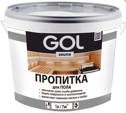 Пропитка для пола GOLsauna 1л (12)