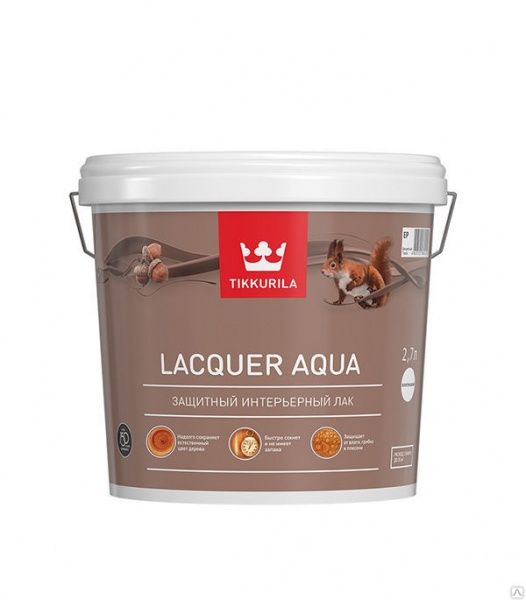 Лак интерьерный акрилатный TIKKURILA LACQUER AQUA EP матовый (2,7 л)
