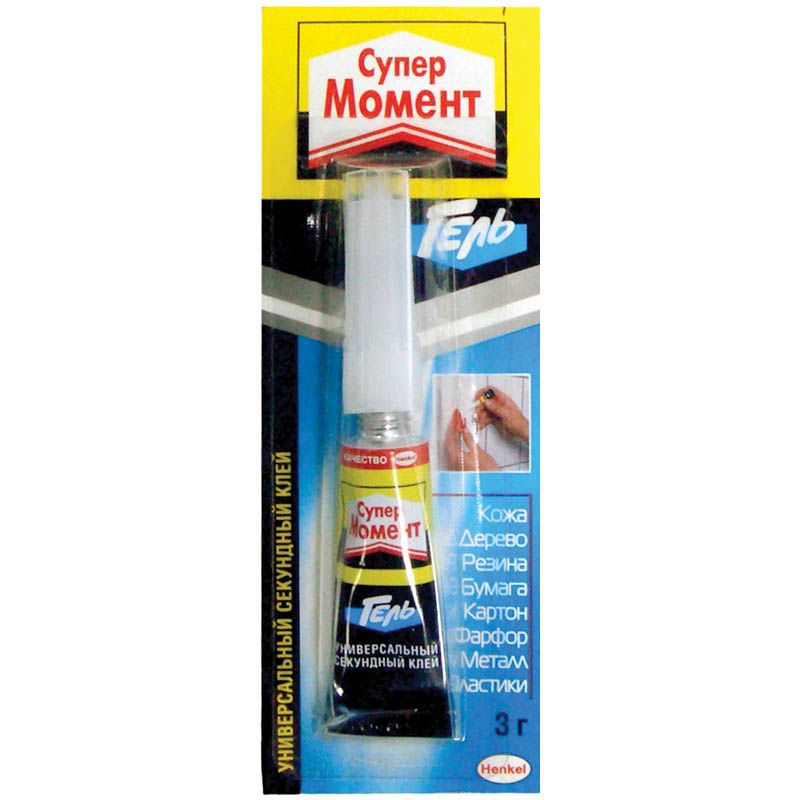 Клей секундный Момент Супер гель мультикарта (3 гр)/144