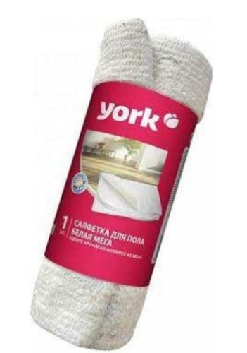 Тряпка для пола 80х100см белая Мега 260гр/м рулон York