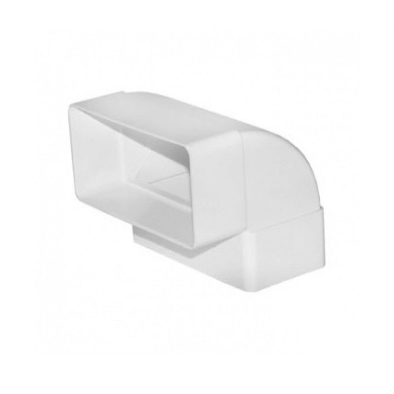 Колено плоское вертик. 60х204 620 КВП (Эковент)