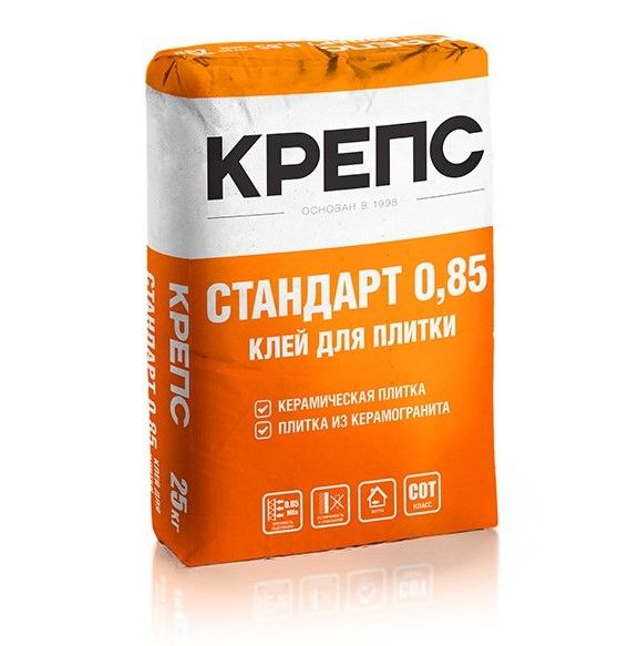 Клей для плитки КРЕПС Стандарт 0,85 С0Т (25 кг) /56