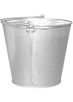 Ведро 15 л оцинкованное