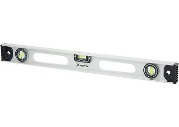 Уровень 2000 мм 3 глазка (1 поворотный) алюминиевый Рельс MATRIX