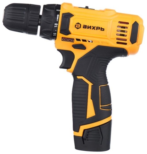 Дрель-шуруповерт аккумуляторная ДА-12Л-2К 2,0А/ч Вихрь 