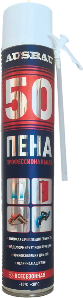 Пена монтажная бытовая AUSBAU 50 всесезонная (-10℃ +35℃) /12