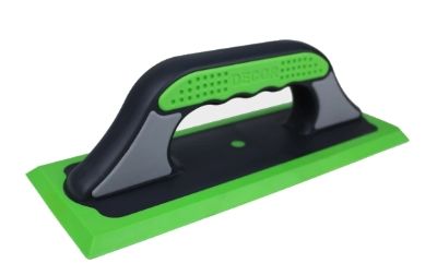 Терка 100 х 260 мм жесткая зеленая резина 3К DECOR