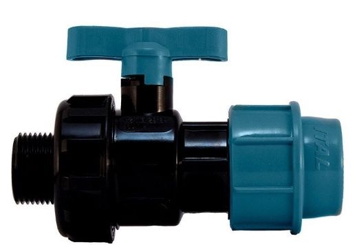 Кран шаров.разборный обжим-нар.р 32-1"