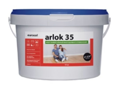 Клей для всех типов ПВХ, ковровых и текстильных покрытий 35 Arlok 1.3кг (450г/м2) морозостойкий