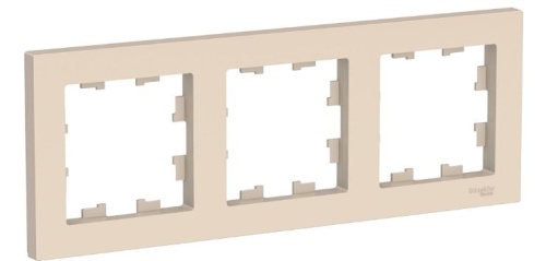 Рамка 3-м AtlasDesign универс. беж. SchE