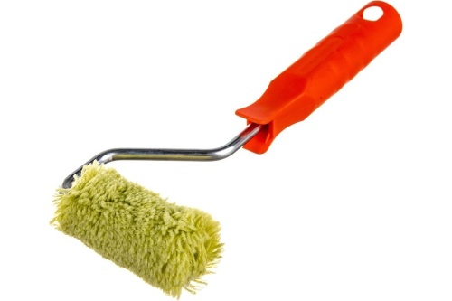 Мини-валик 60мм ПОЛИАКРИЛ ЗЕЛЕНЫЙ ворс 12мм D15мм ручка D6мм Decor