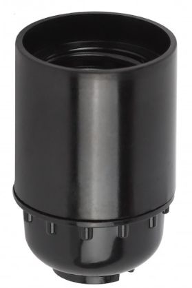 Патрон электрический подвесной Е27 бакелит черный ЭРА