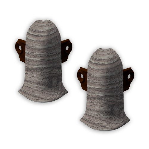 210 Угол наружный Лексида с крепежом 55мм Дуб пепельный (20шт)