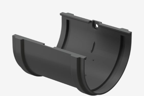 Соединитель желобов Premium графит 