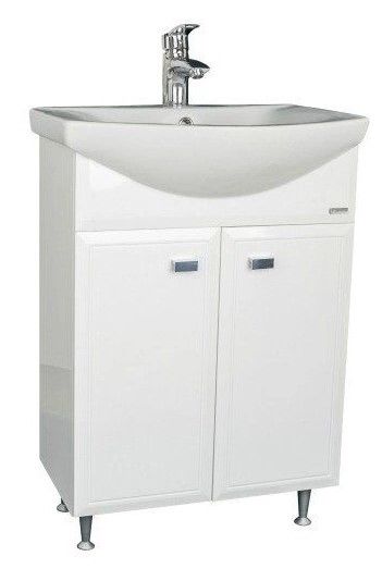 Тумба №5 Балтика 60 Сосна Скания Светло-Темная + Раковина Балтика 60