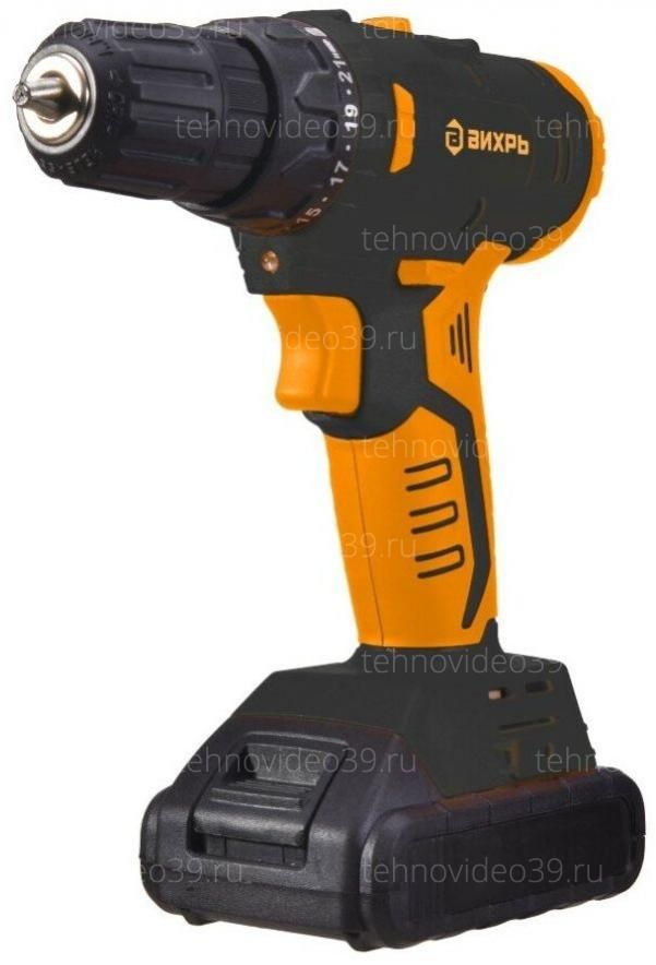 Дрель-шуруповерт аккумуляторная ДА-18Л-2К 2,0А/ч Вихрь