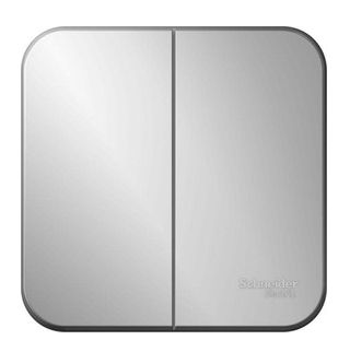 Выключатель 2-кл. ОП Blanca 10А IP20 (сх. 5) 250В с изолир. пластиной алюм. SchE