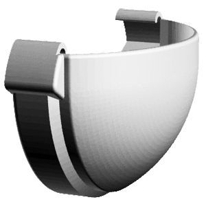 Заглушка желоба ТН белый (170) 