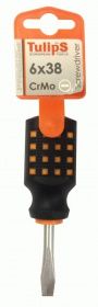 Отвертка плоская Tulips,6*38